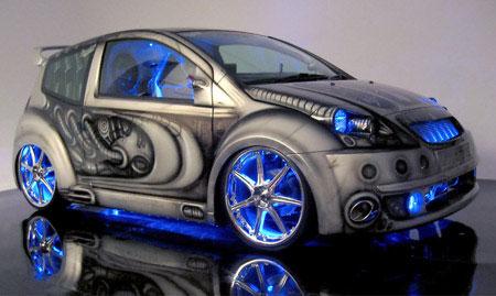 la  voiture    de   ma   mere